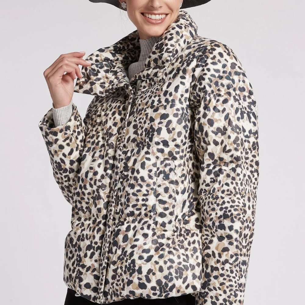 Tyler Boe Cheetah Print Puffer